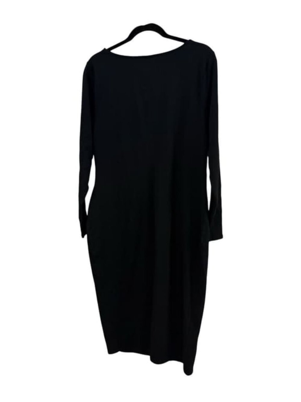 Black Cotton Dress Long